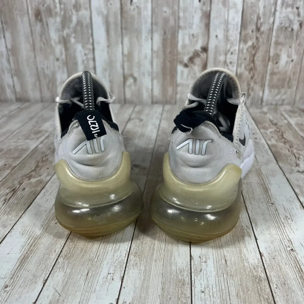 Nike Air Max 270 Sneakers‎ White Mesh Breathable Athletic Shoes US 7_3